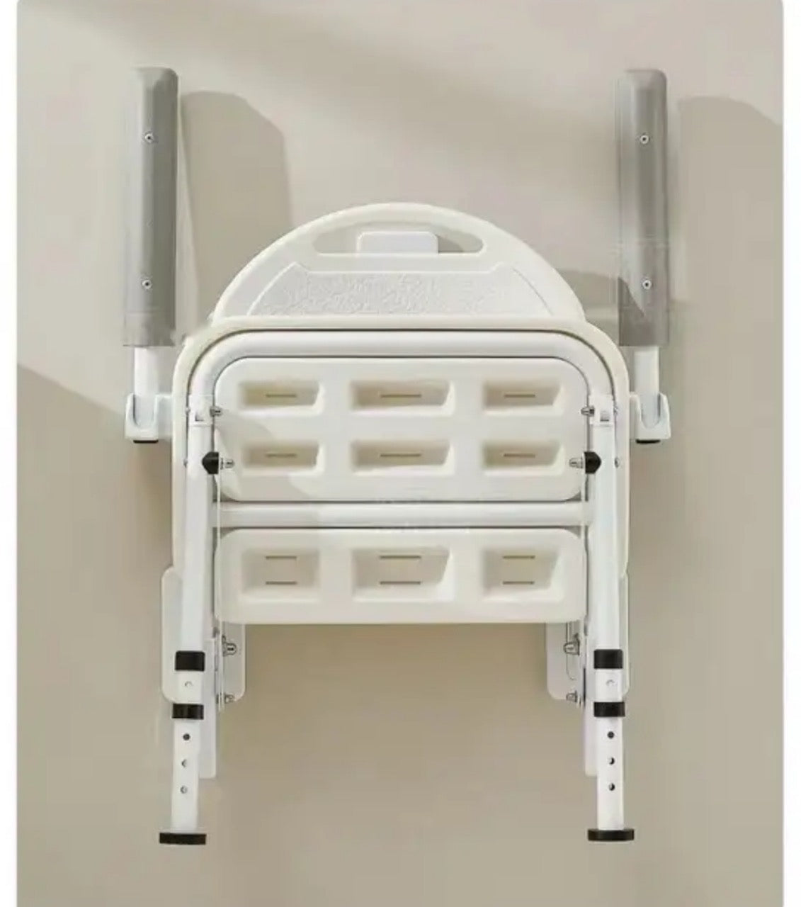GETS Wall Mounted Shower Chair ♿️ Made of Stainless Steel, with uplift armrests