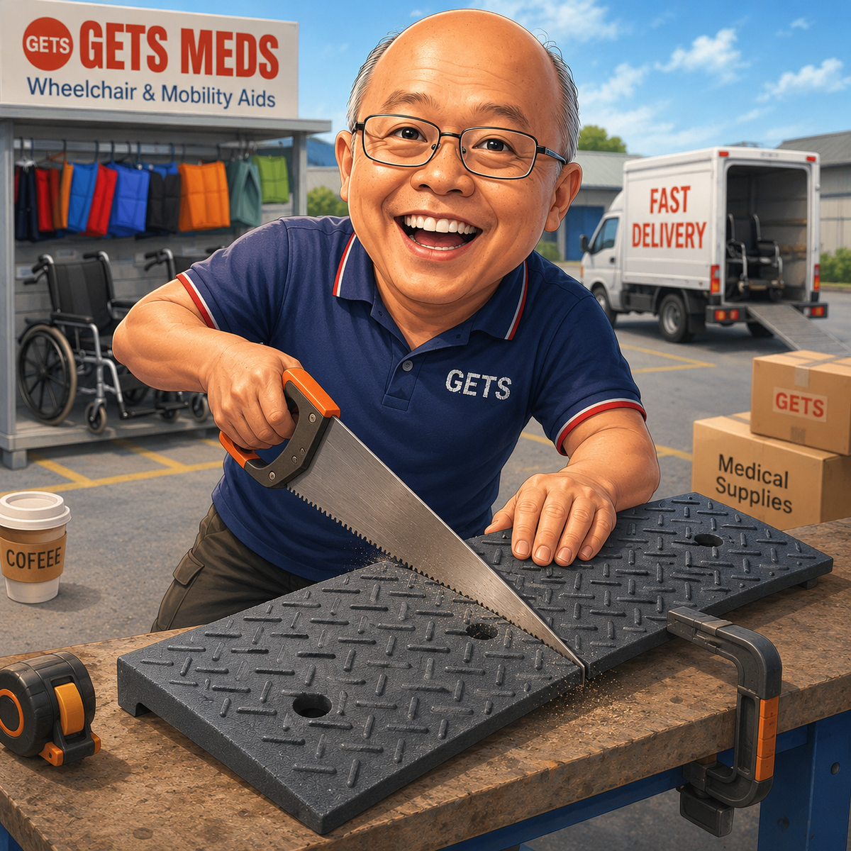 Ramps For Wheelchairs & Mobility Devices: GETS Polymer, Rubber & PVC Ramps