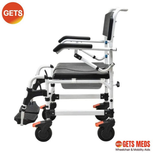 SHOWER COMMODE G691 FOR LOAD 125KG: GETS SMARTLIFT COMMODE ALUMINIUM RUST PROOF 7.5KG