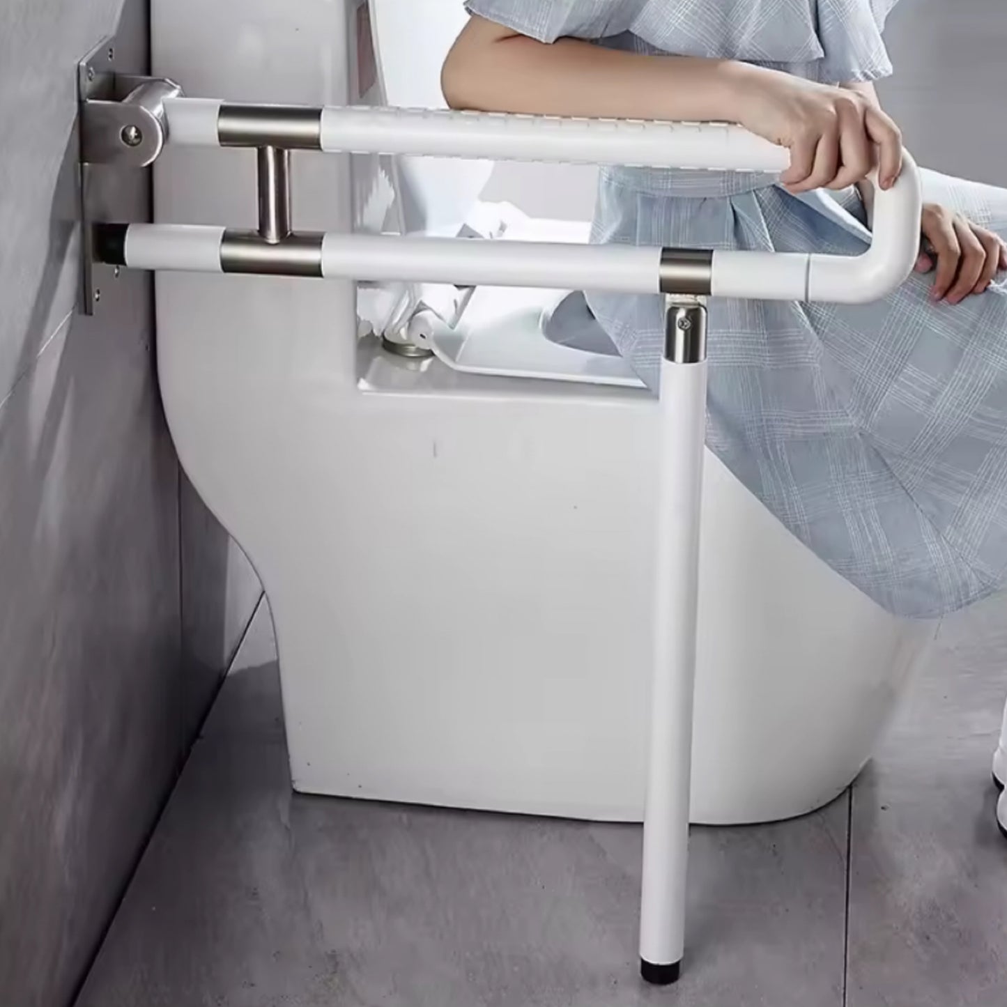 Safety Grab Bars, Handrails & Supporting Rails ♿️ U-Shape & Flip Up Type, Comes with Upgraded Stainless Steel Connector