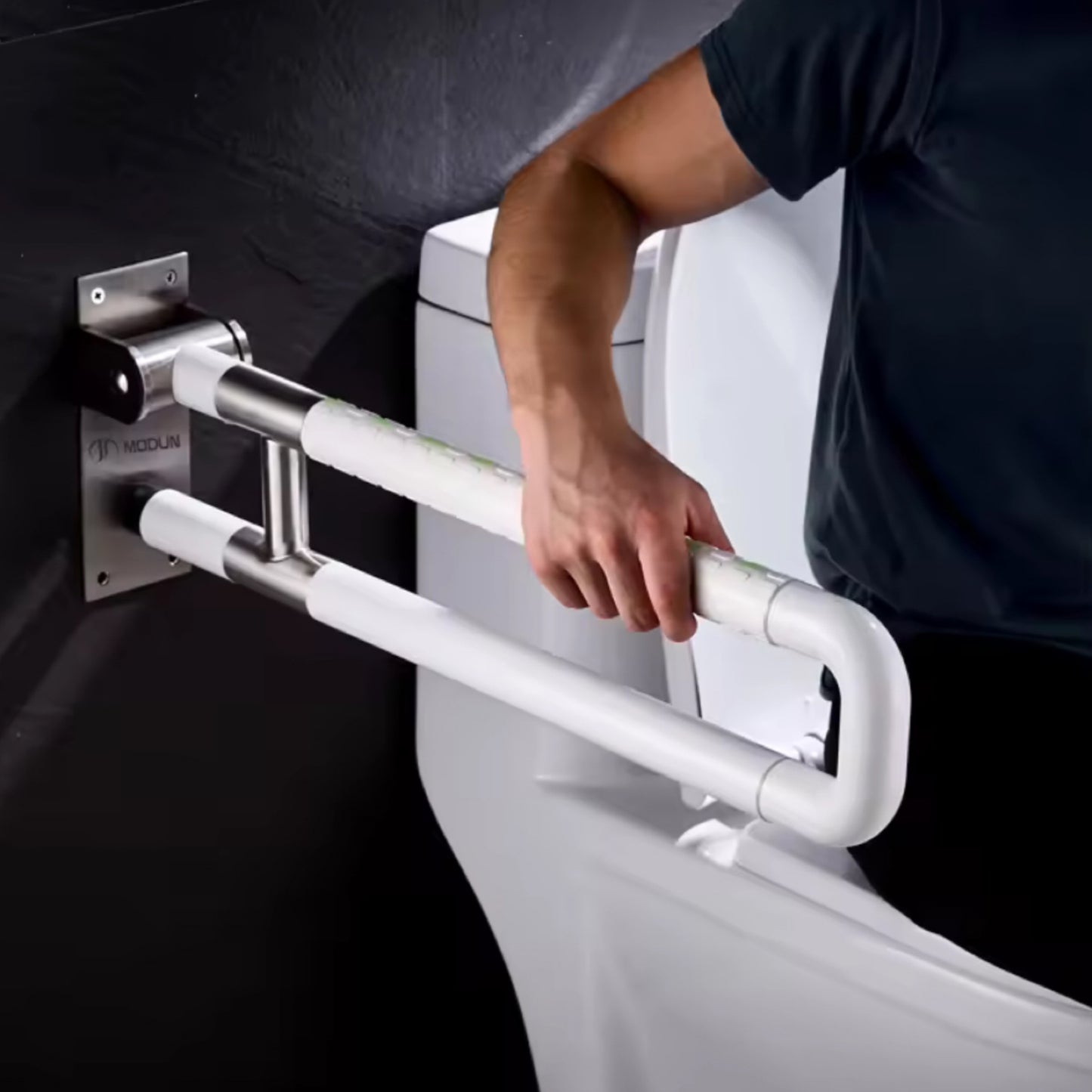 Safety Grab Bars, Handrails & Supporting Rails ♿️ U-Shape & Flip Up Type, Comes with Upgraded Stainless Steel Connector