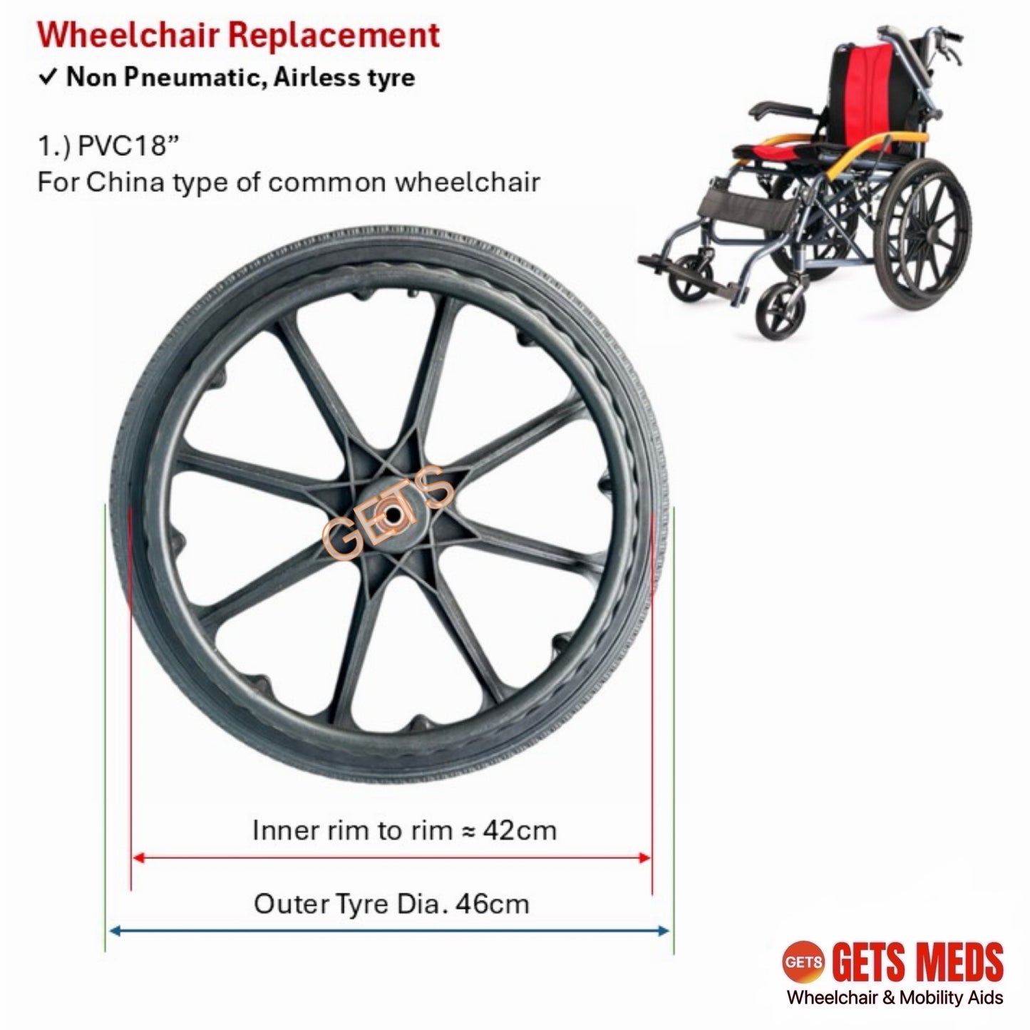 Wheels For Wheelchair ♿️ Installation Service Available