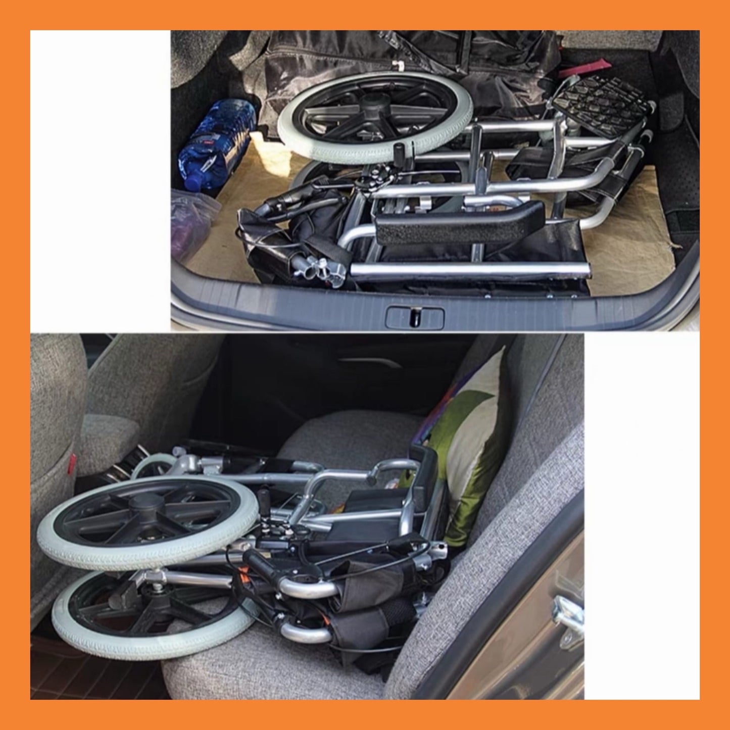 GETS EASY14 PUSHCHAIR ♿️ Foldable Backrest, Fixed Armrests, Fixed Legrests, & Optional Fixed Cushions Or Removable Cushions