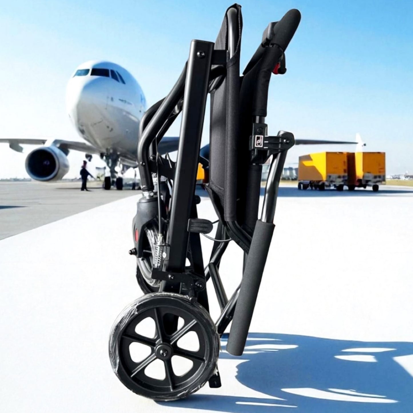 GETS TRAVEL LITE8 PUSHCHAIR ♿️Foldable, Flip-Back Armrest, Flip-Up Footrest