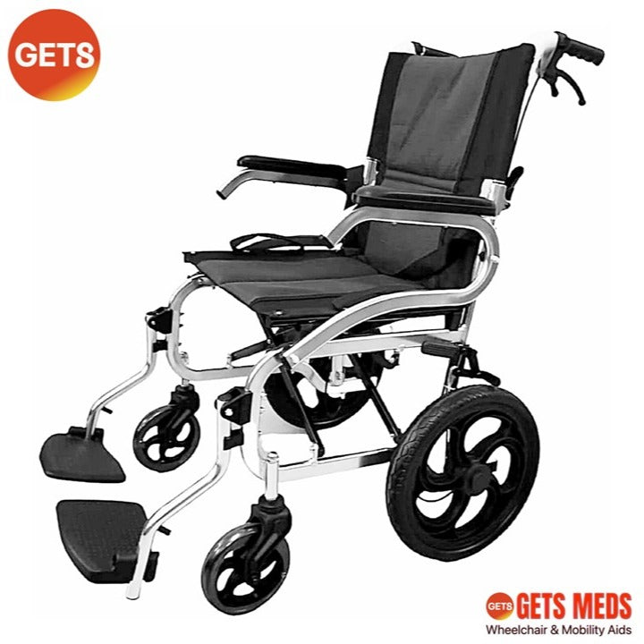 WHEELCHAIR P861C LIGHTWEIGHT & COMPACT 10KG: GETS COMPACT LITE ALUMINIUM PUSHCHAIR FOR LOAD 100KG