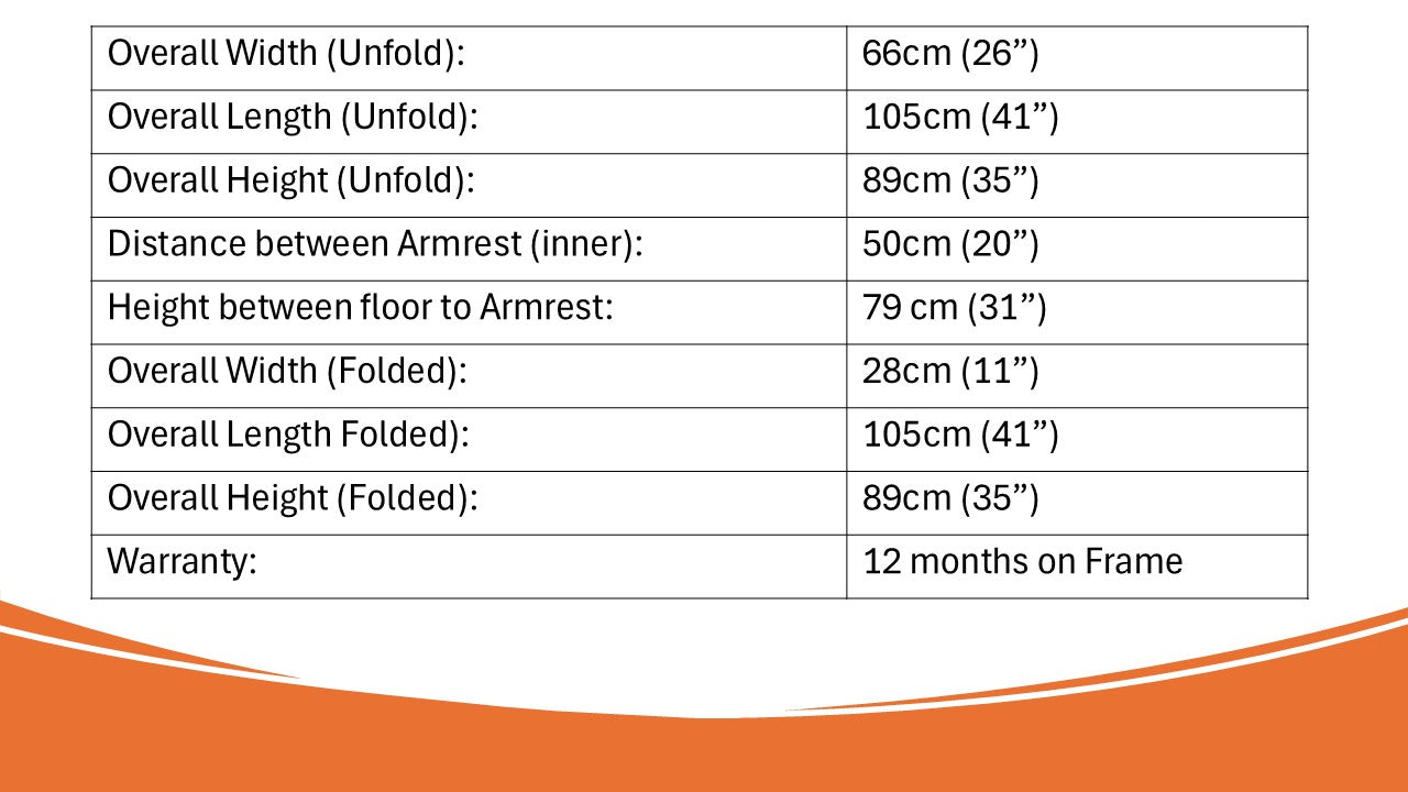 GETS D809Y WHEELCHAIR : Fixed Armrest, Fixed Legrests & Self-Propelled