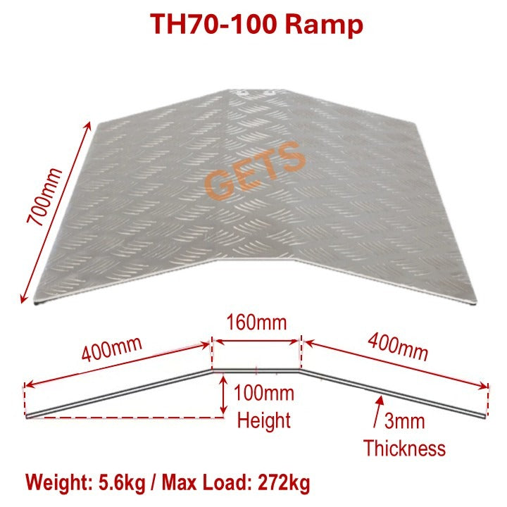 Ramps Aluminium For Bridge Threshold: GETS TH70 Bridge Ramps