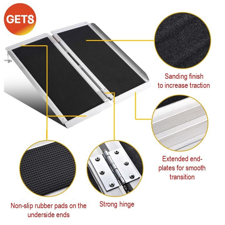 Ramps Aluminium Bi-Fold & Portable: GETS WR02 Ramps