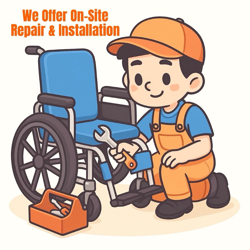WHEELCHAIR ACCESSORIES: GETS SPARE PARTS & ON-SITE REPAIR & SERVICE