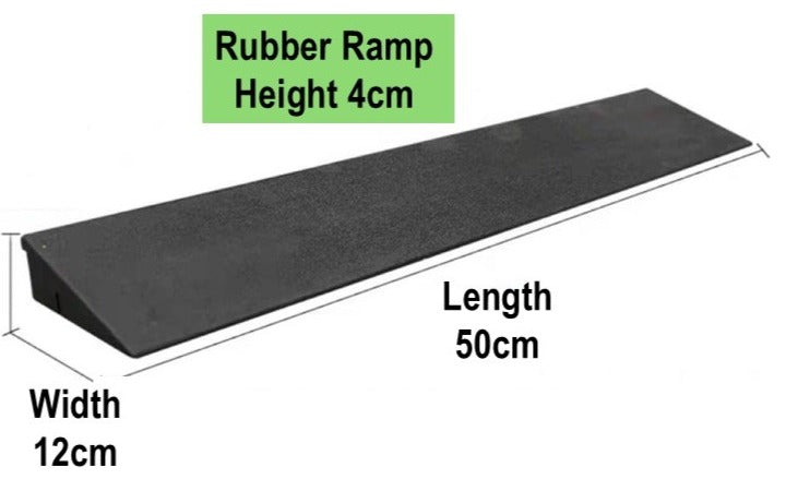 RUBBER RAMPS HEIGHT 1CM TO 6CM: GETS SMALL DIMENSIONS RUBBER RAMPS FOR DOORWAYS & KERBS