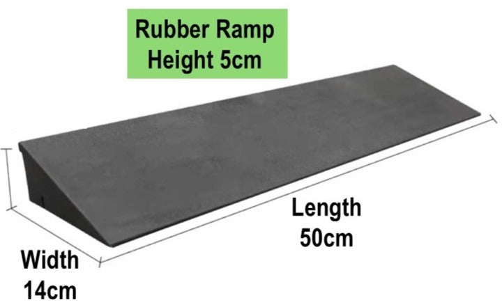RUBBER RAMPS HEIGHT 1CM TO 6CM: GETS SMALL DIMENSIONS RUBBER RAMPS FOR DOORWAYS & KERBS