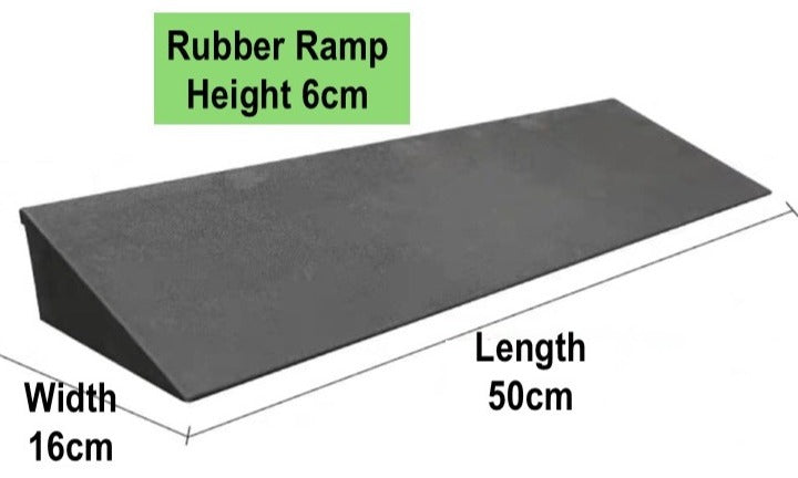 RUBBER RAMPS HEIGHT 1CM TO 6CM: GETS SMALL DIMENSIONS RUBBER RAMPS FOR DOORWAYS & KERBS