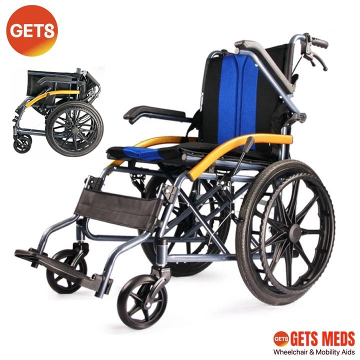 WHEELCHAIR GSR05B UPLIFT WITH REMOVABLE CUSHIONS: GETS UPLIFT WHEELCHAIR 12.6KG FOR LOAD 100KG