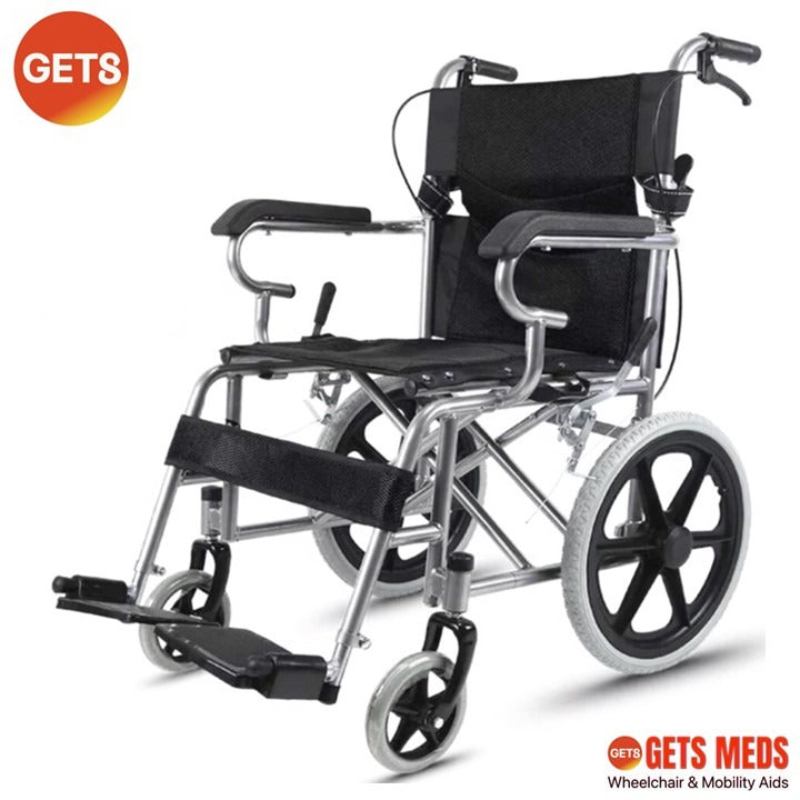 WHEELCHAIR GSR06S: GETS EASY PUSHCHAIR 11KG WITH SOLID POLYURETHANE (PU) WHEELS