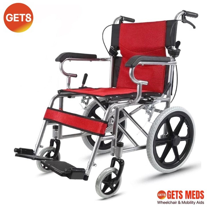 WHEELCHAIR GSR06S: GETS EASY PUSHCHAIR 11KG WITH SOLID POLYURETHANE (PU) WHEELS