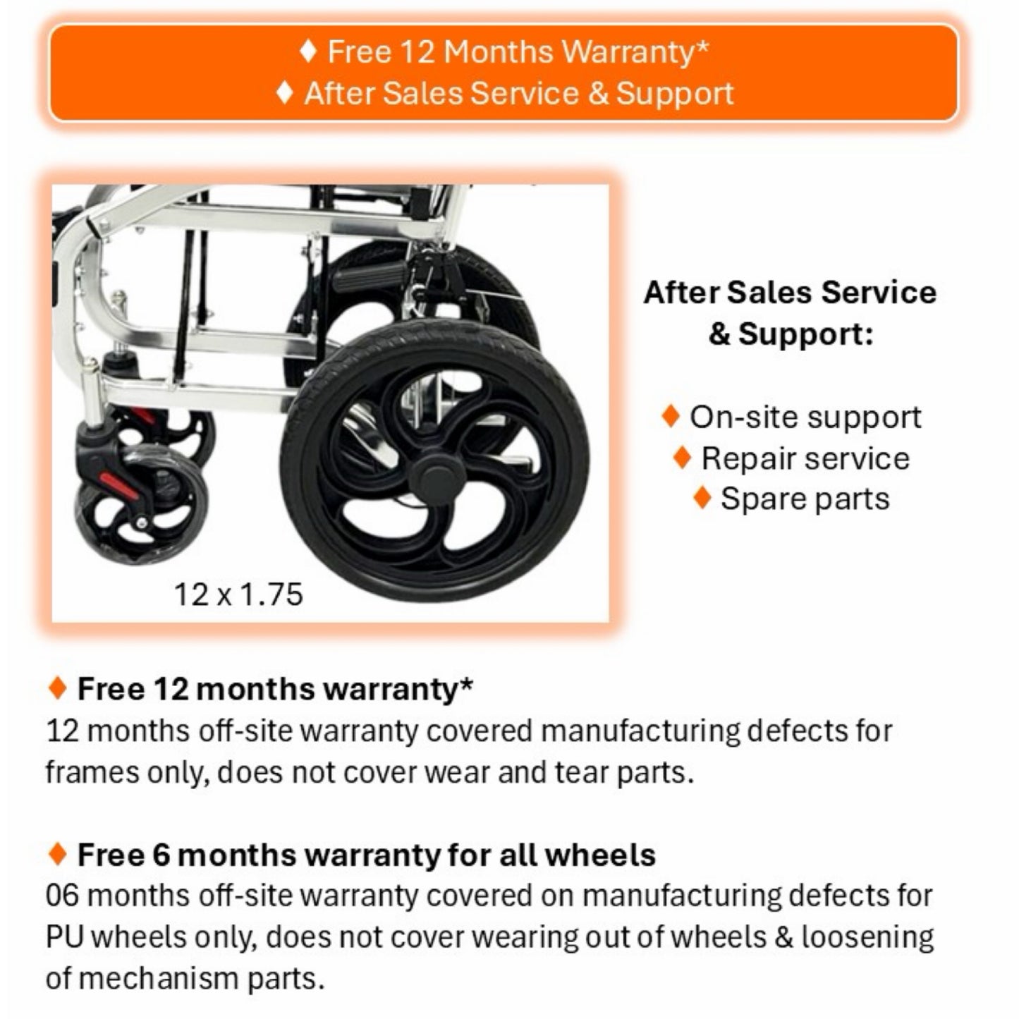 GETS COMPACT LITE861 ALUMINIUM PUSHCHAIR ♿️ Foldable Backrest, Fixed Armrests, Foldable Legrests