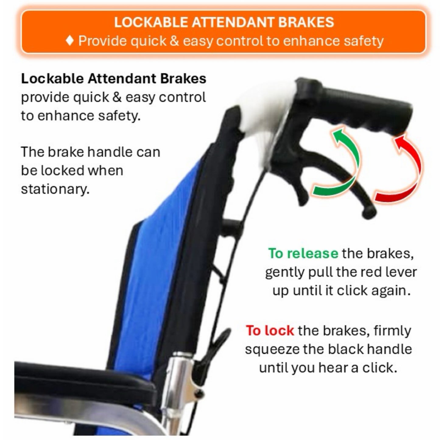 GETS COMPACT LITE861 ALUMINIUM PUSHCHAIR ♿️ Foldable Backrest, Fixed Armrests, Foldable Legrests