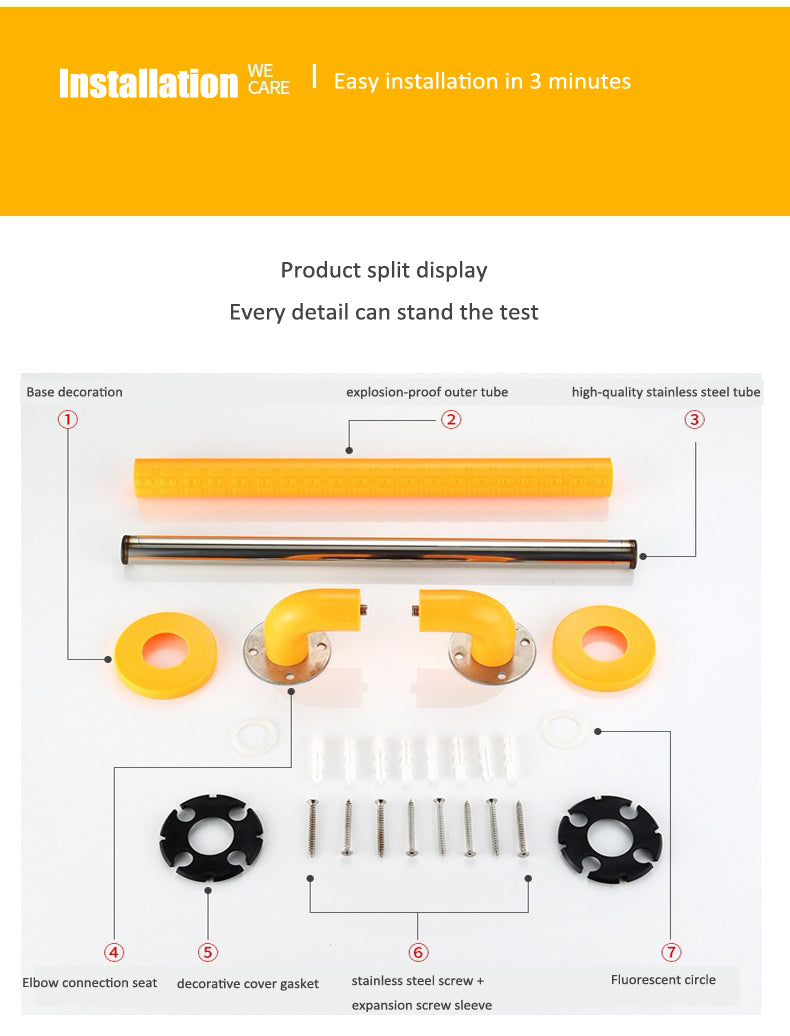 Handrails ♿️ Grab Bars, Safety Bars, Support Bars & Shower Bars