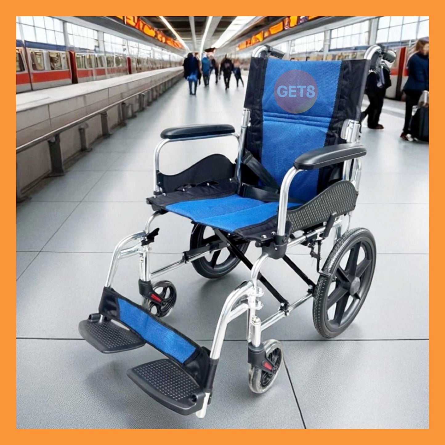 GETS FLEXI865.14 ALUMINIUM WHEELCHAIR ♿️ Foldable Backrest, Flip-Back Armrests, Detachable Legrests, Ant-Tippers