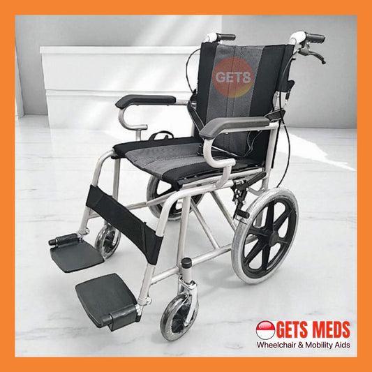 GETS EASY14 PUSHCHAIR ♿️ Foldable Backrest, Fixed Armrests, Fixed Legrests, & Optional Fixed Cushions Or Removable Cushions