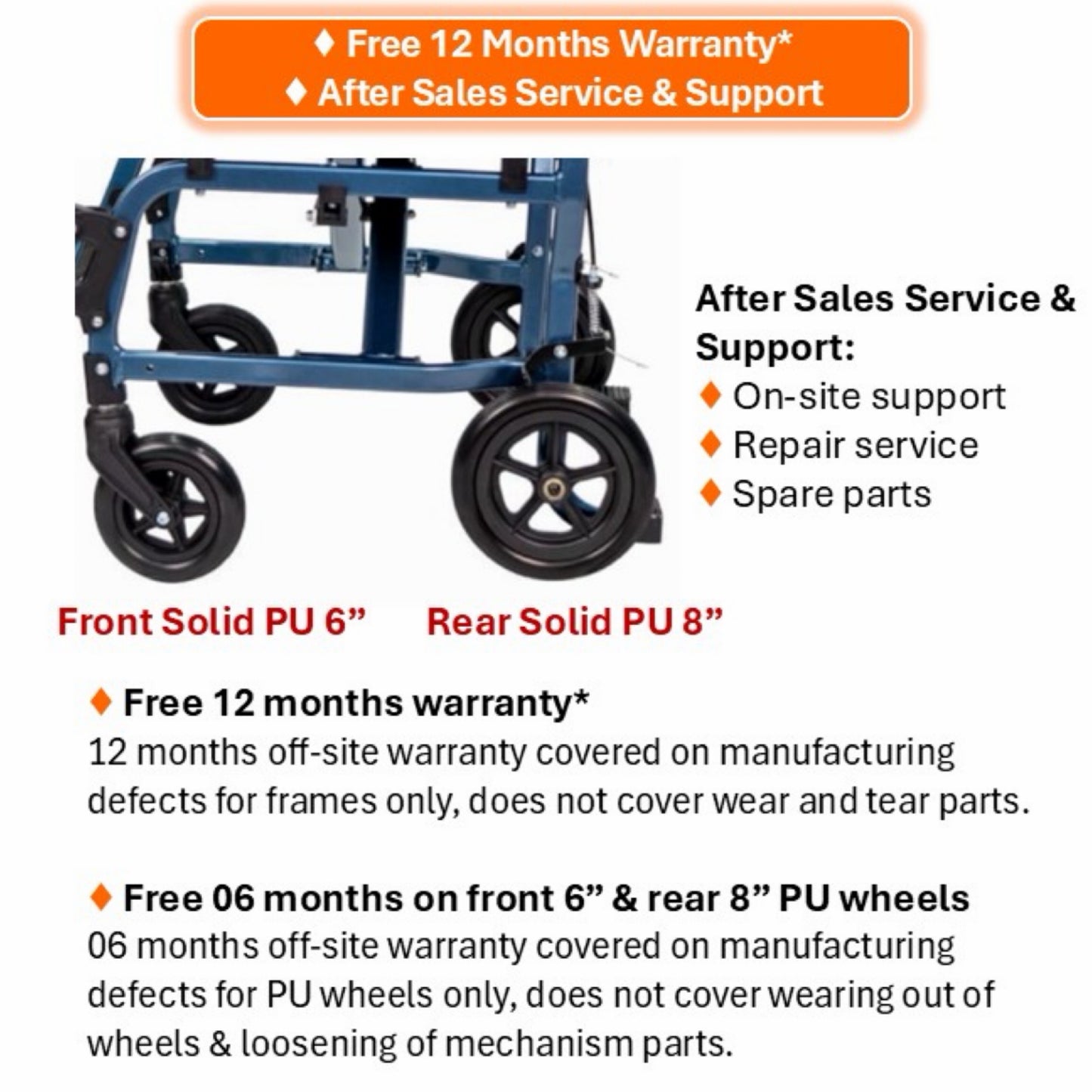 GETS SMART LITE8 ALUMINIUM PUSHCHAIR ♿️ Foldable Backrest, Flip-Back Armrests, Foldable Legrests, Lightest Weight8.5kg