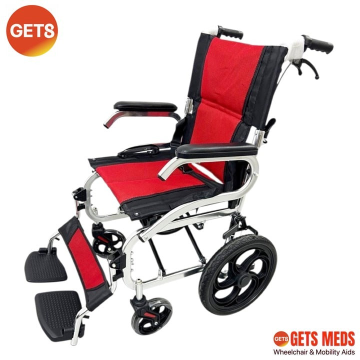 WHEELCHAIR P861C LIGHTWEIGHT & COMPACT 10KG: GETS COMPACT LITE ALUMINIUM PUSHCHAIR FOR LOAD 100KG