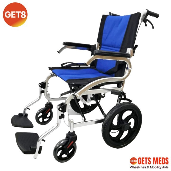 WHEELCHAIR P861C LIGHTWEIGHT & COMPACT 10KG: GETS COMPACT LITE ALUMINIUM PUSHCHAIR FOR LOAD 100KG