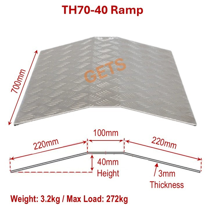 Ramps Aluminium For Bridge Threshold: GETS TH70 Bridge Ramps
