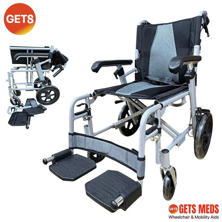 WHEELCHAIR S251F1Y: GETS VERSA LITE ALUMINIUM WHEELCHAIR 11.6KG FOR LOAD 100KG