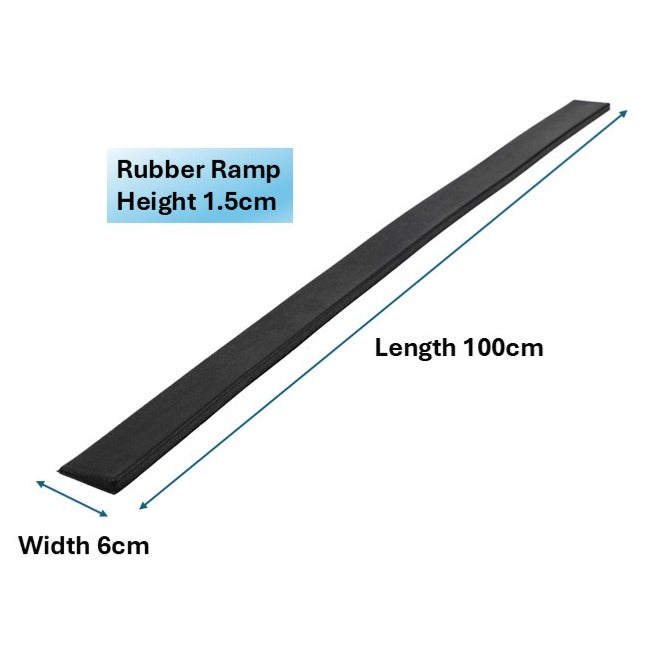 RUBBER RAMPS HEIGHT 1CM TO 6CM: GETS SMALL DIMENSIONS RUBBER RAMPS FOR DOORWAYS & KERBS