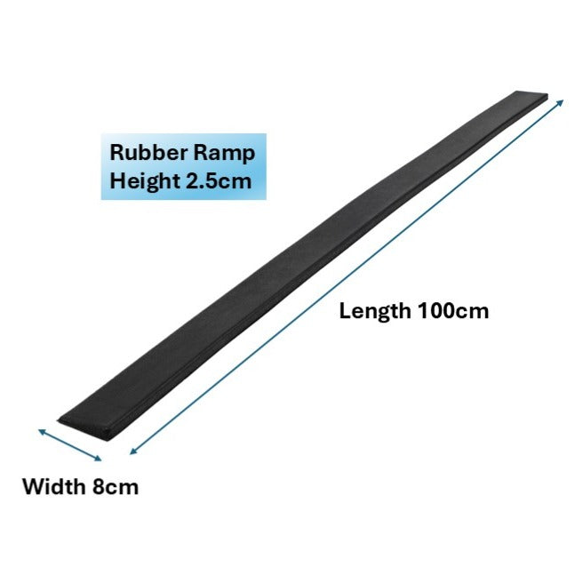 RUBBER RAMPS HEIGHT 1CM TO 6CM: GETS SMALL DIMENSIONS RUBBER RAMPS FOR DOORWAYS & KERBS